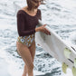 Longsleeve Surfsuits marron×zinnia - SWELLY ONLINE STORE