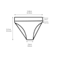 Sharing Highwaist Bottom nero×ampolla - SWELLY ONLINE STORE