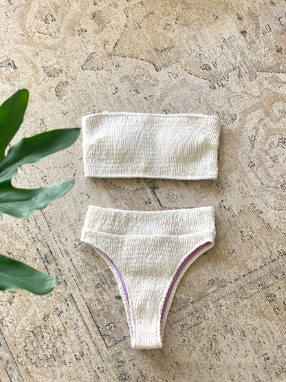 Sharing Highwaist Bottom avorio×pony - SWELLY ONLINE STORE