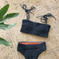 Sharing Bandeau Top nero×ampolla - SWELLY ONLINE STORE