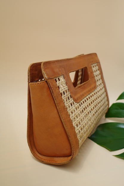 Lether Rattan Bag - SWELLY ONLINE STORE