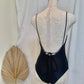 Back Open Basic Onepiece-Bikini nero - SWELLY ONLINE STORE