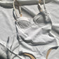 Rib Wire Onepiece-bikini milk - SWELLY ONLINE STORE