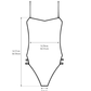 Back Open Basic Onepiece-Bikini illustion - SWELLY ONLINE STORE