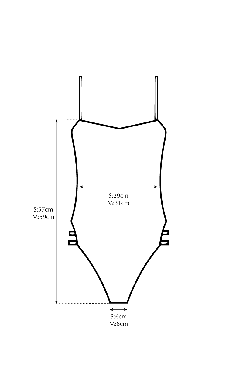 Back Open Basic Onepiece-Bikini nero - SWELLY ONLINE STORE